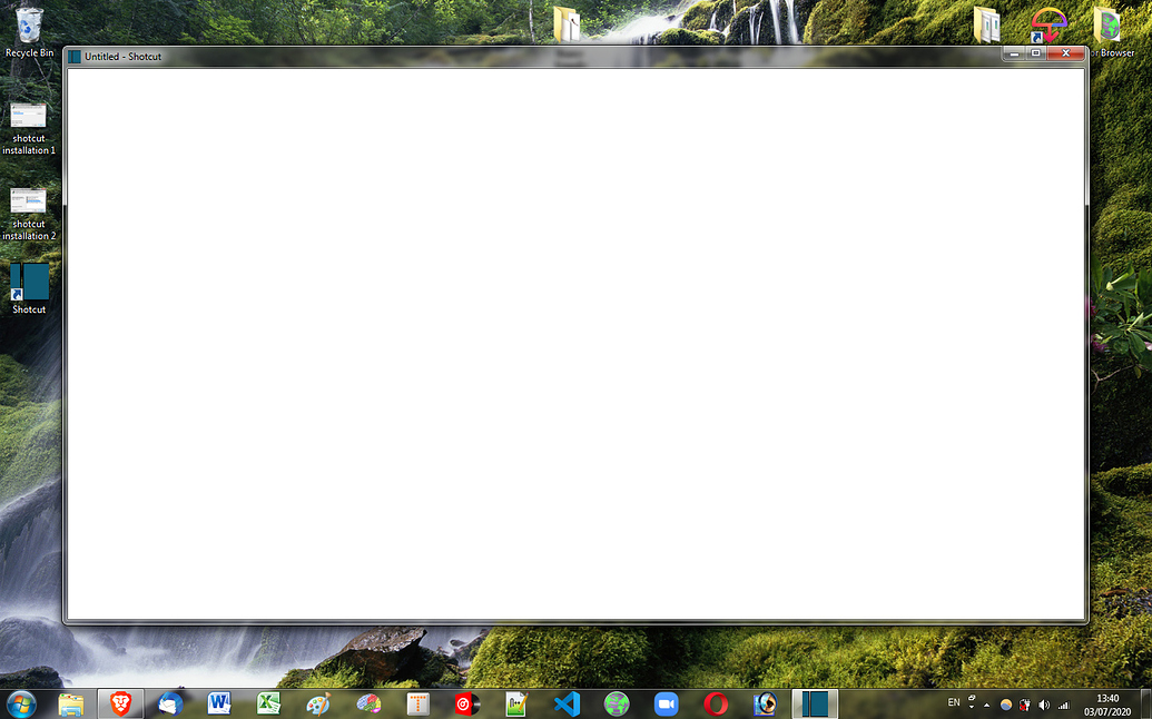 Installation Problem On Windows 7 Blank Window Bug Shotcut Forum