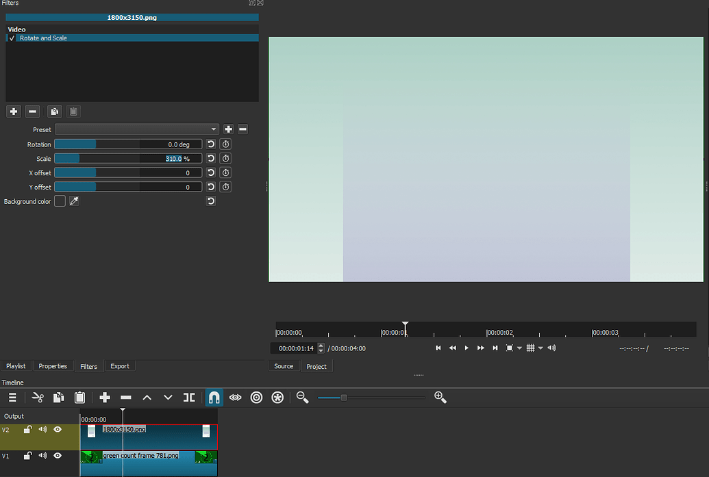 how to export shotcut video