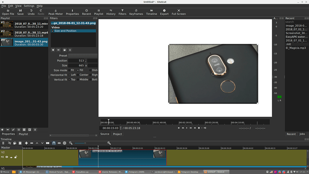 Image filter bugs Bug Shotcut Forum