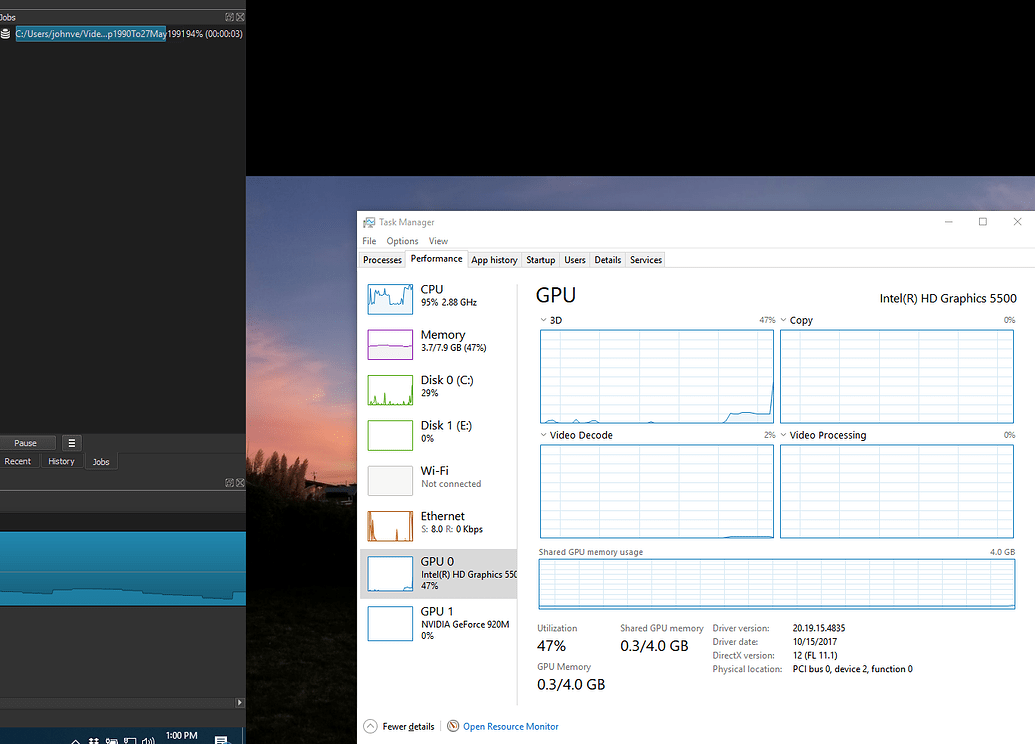 "Use Hardware Encoder" on Dell Inspiron Laptop Help/How To Shotcut
