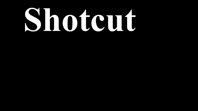 shotcut rich text 2009