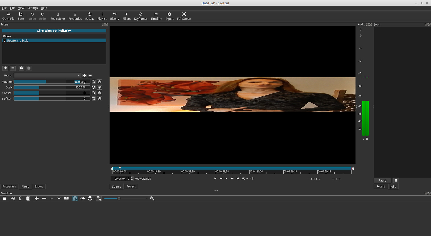 shotcut rotate video shotcut rotate video