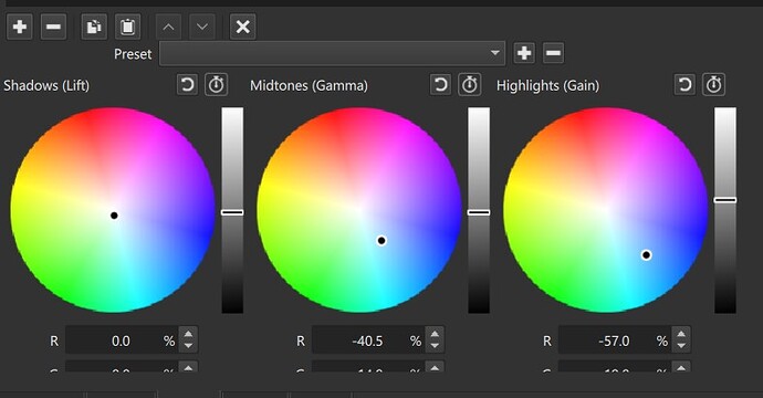 colour grading filter