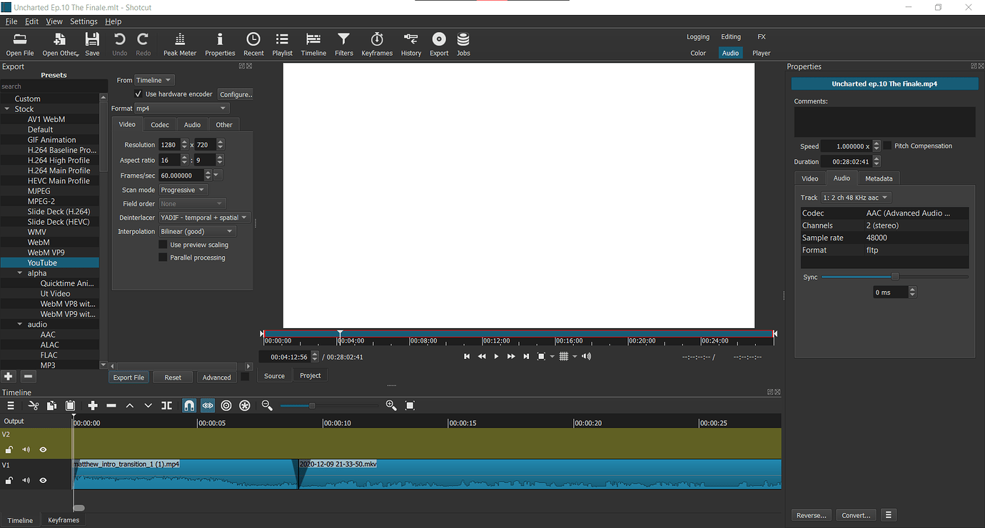 shotcut export video black screen shotcut export video black screen