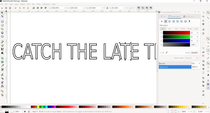 Catch the Late Train INKSCAPE screenshot