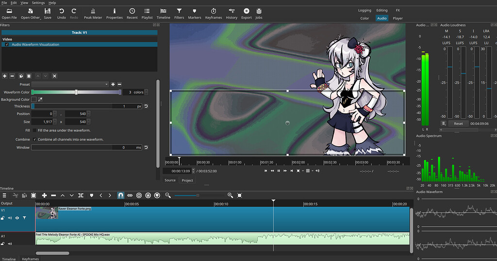 Adding audio visualizer over image/audio? Help/How To Shotcut Forum
