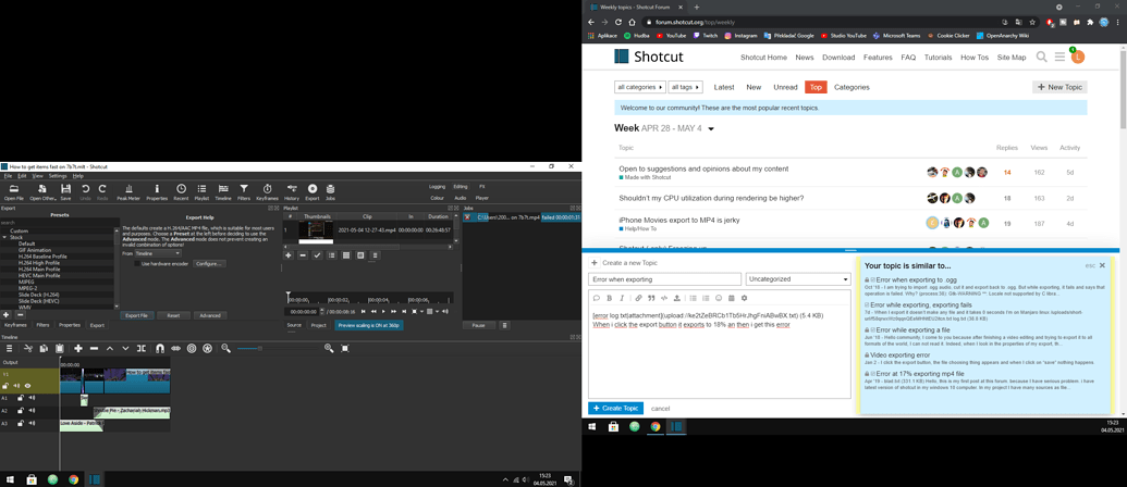 shotcut not exporting shotcut not exporting