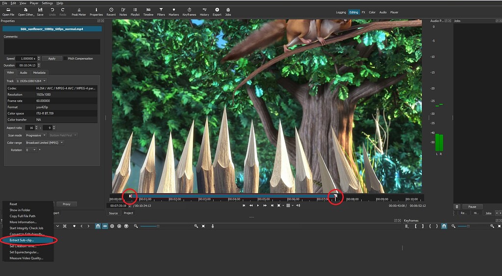 Extract Subclip Documentation English Shotcut Forum