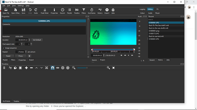 shotcut reverse 1