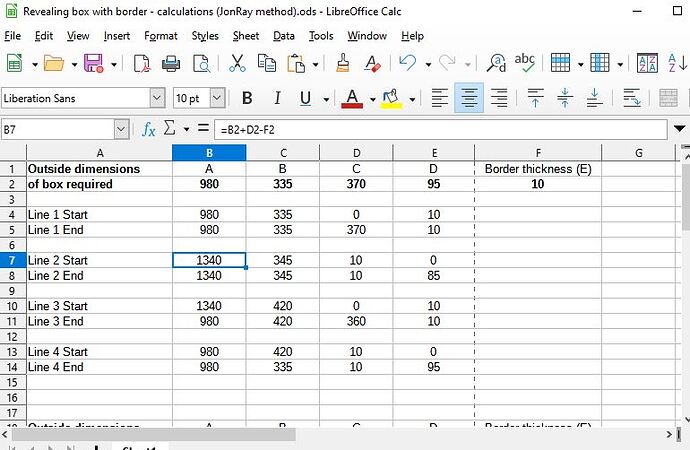 Revealing Box - Border calculations - spreadsheet (JonRay)