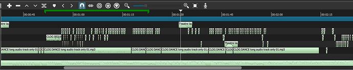 Clog Dance Shotcut timeline 01