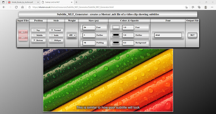 Subtitle_MLT_Generator