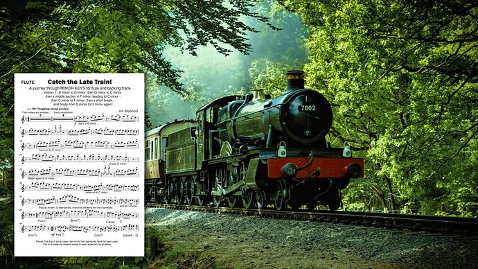 Catch the Late Train image with sheet music