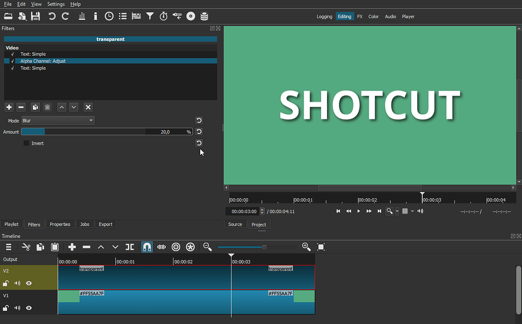 after effect text drop shadow
