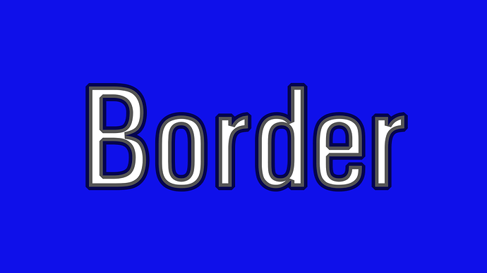 Border Test 1