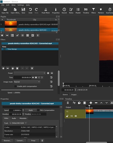 Screenshot 5 Sunset with Time Remap Filter Applied POST-CONVERSION