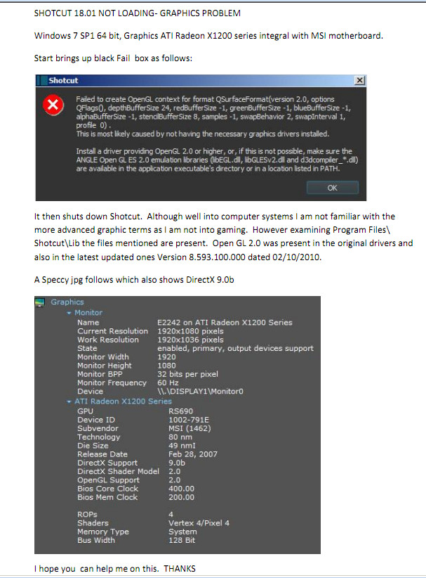 does intel g33 g31 express chipset family support opengl2.0