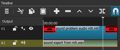 shotcut audio problems