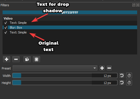 how to add text in shotcut