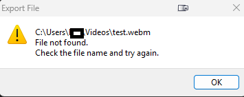 export fail
